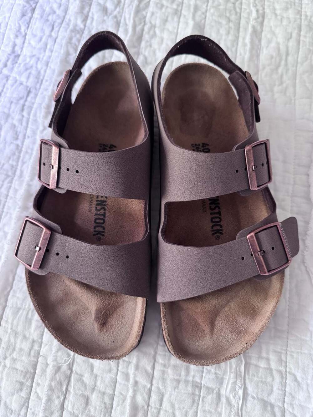 Birkenstock Milano Sandals Brown Size 40